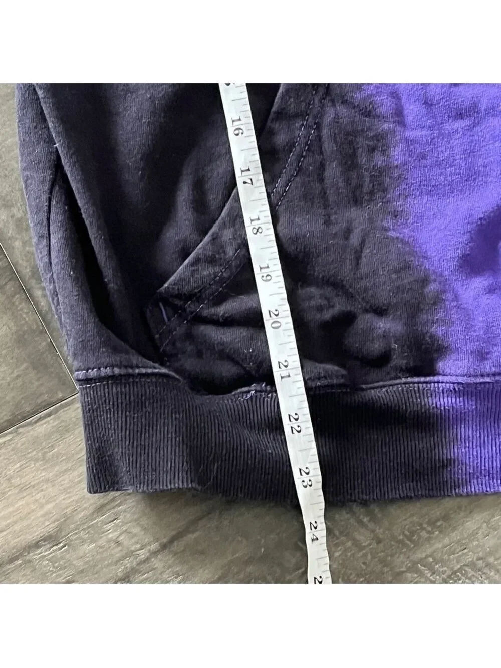 Hot Topic Tokyo Ghoul Purple and Black Split Hoodie - Size XS